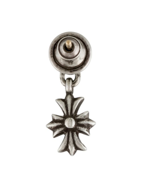 Chrome Hearts Stack Cross Single Drop Earring