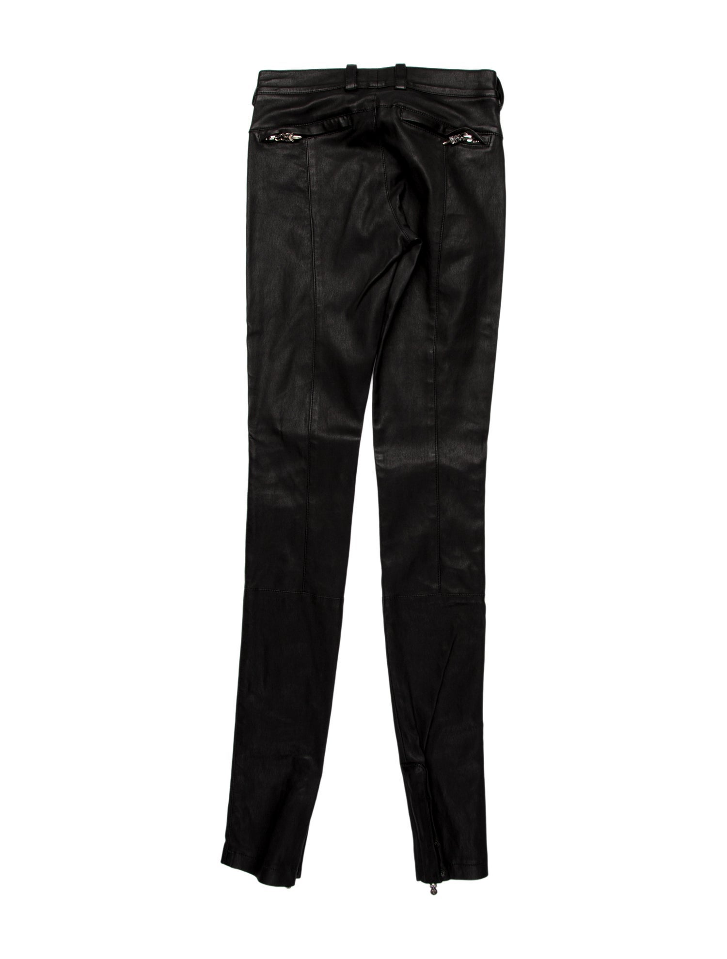 Chrome Hearts Leather Skinny Leg Pants