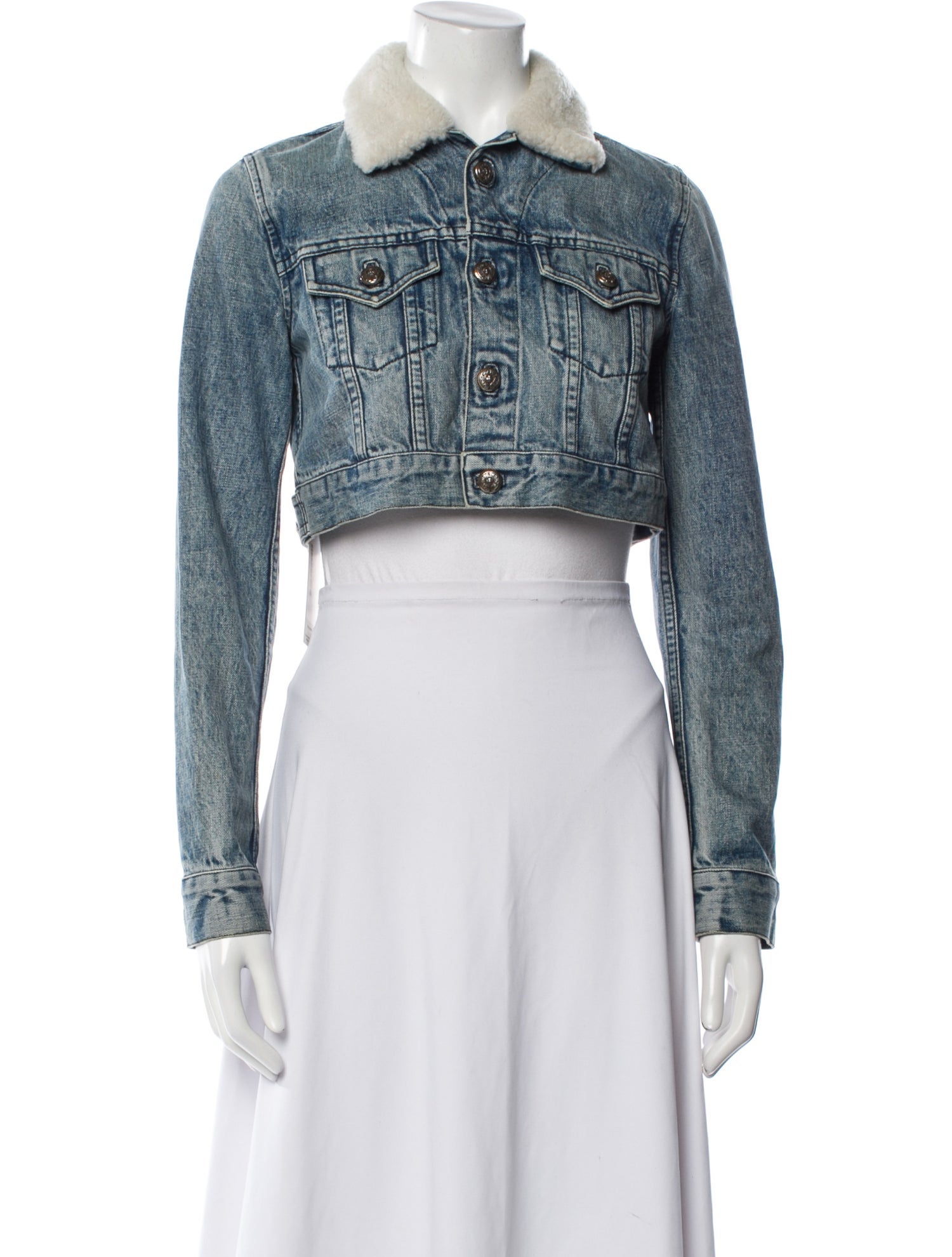 Chrome Hearts Vintage Colorblock Pattern Fur Jacket