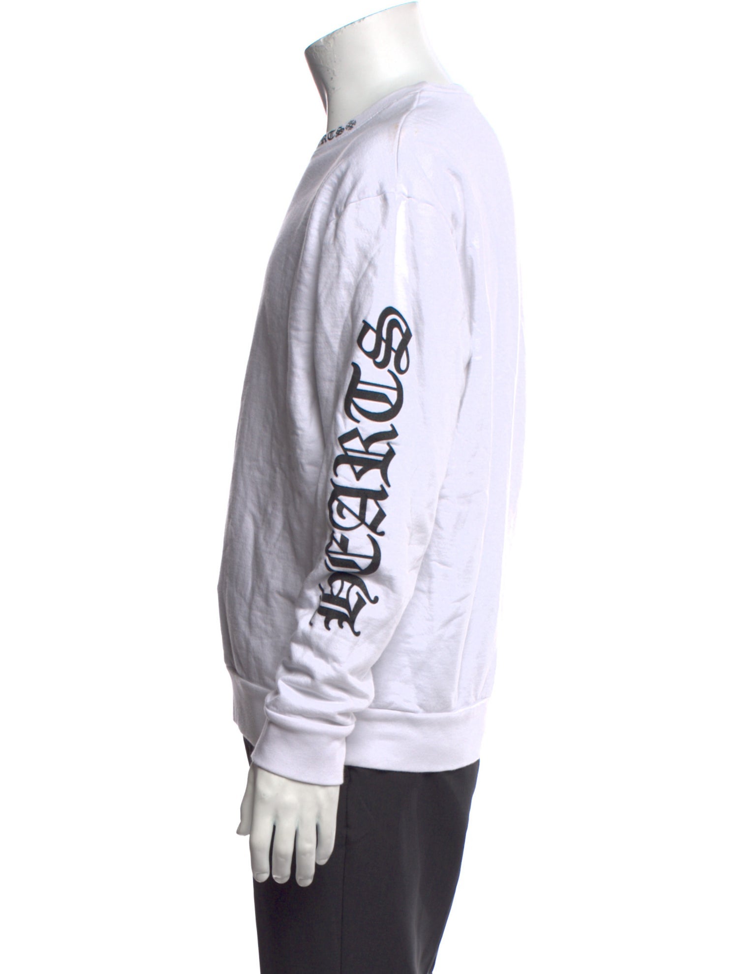 Chrome Hearts Collar Logo Graphic Print Sweatshirt