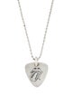 Chrome Hearts Rolling Stones Guitar Pick Pendant Necklace