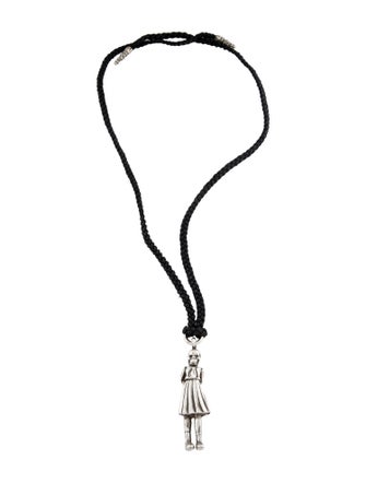 Chrome Hearts Leather Skippy Pendant Necklace