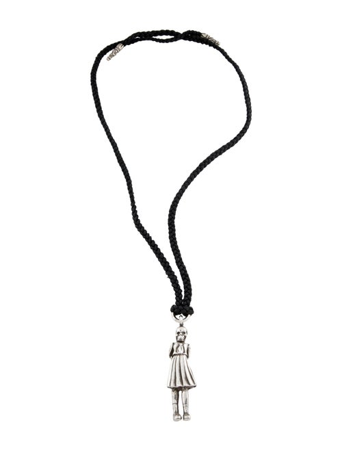 Chrome Hearts Leather Skippy Pendant Necklace