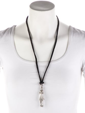 Chrome Hearts Leather Skippy Pendant Necklace