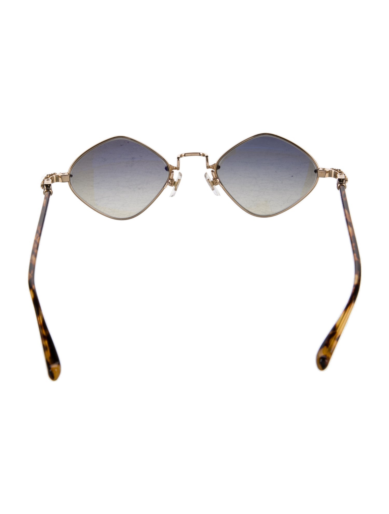 Chrome Hearts Diamond Dog Round Sunglasses