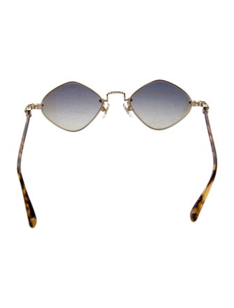 Chrome Hearts Diamond Dog Round Sunglasses