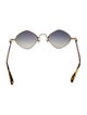 Chrome Hearts Diamond Dog Round Sunglasses