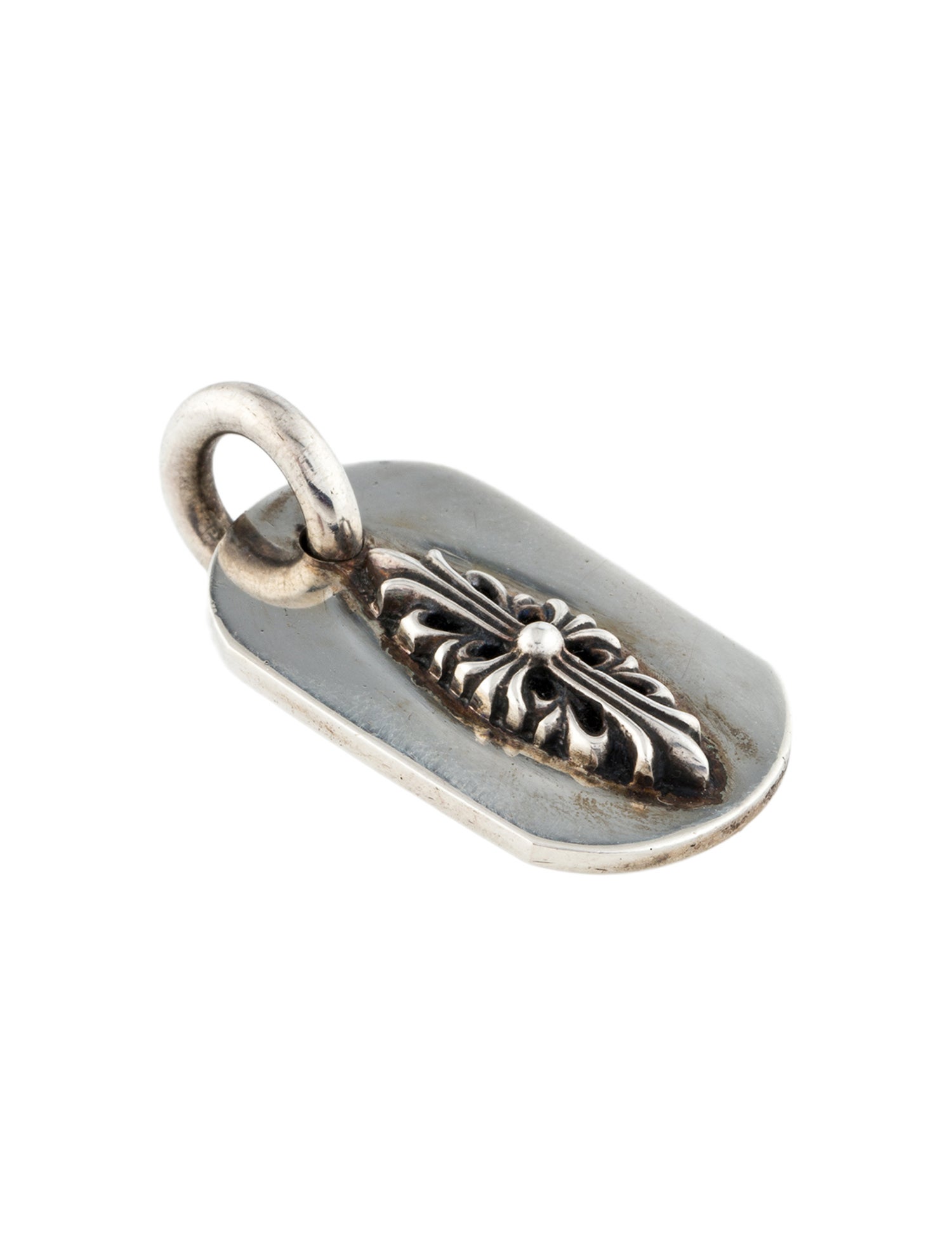 Chrome Hearts Floral Dog Tag Pendant
