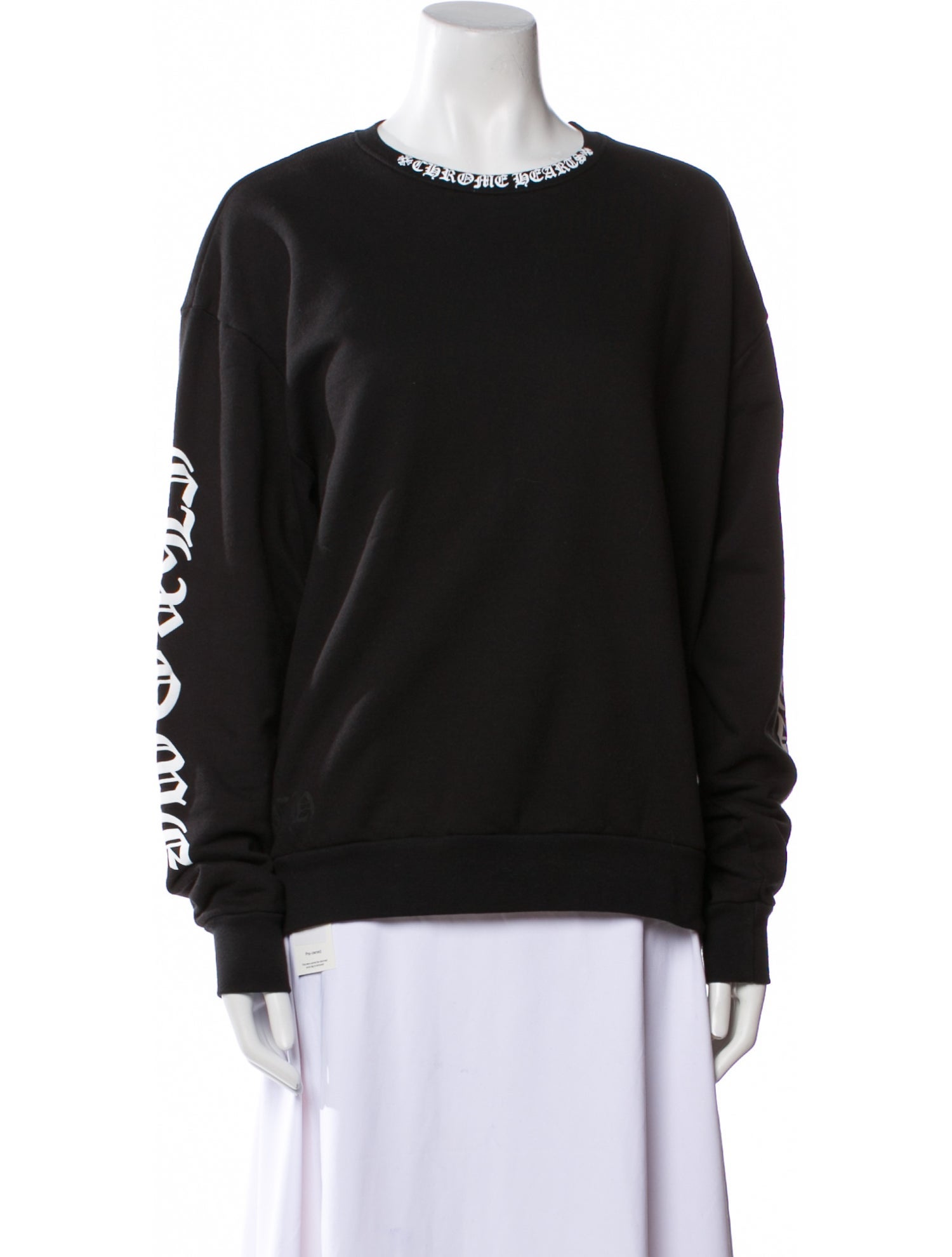 Chrome Hearts Logo Sleeve Crew Neck Sweatshirt