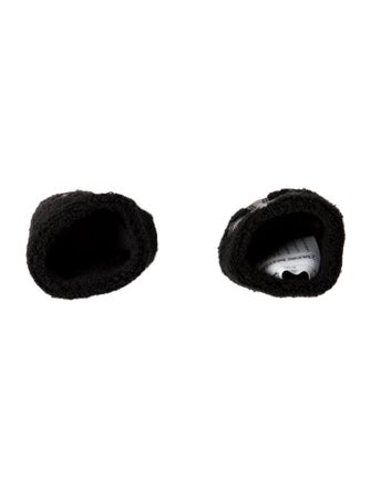 Chrome Hearts Tonal Patent Leather Cross Patch Sweatbands