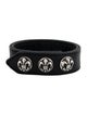 Chrome Hearts Fleur de Lis Leather Bracelet