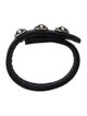 Chrome Hearts Fleur de Lis Leather Bracelet