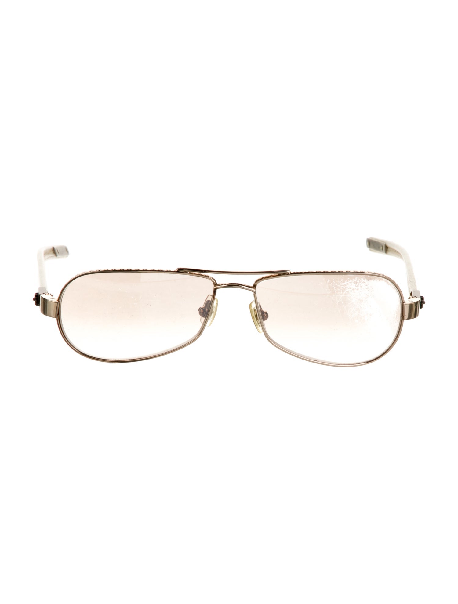 Chrome Hearts Little Red Riot Aviator Sunglasses