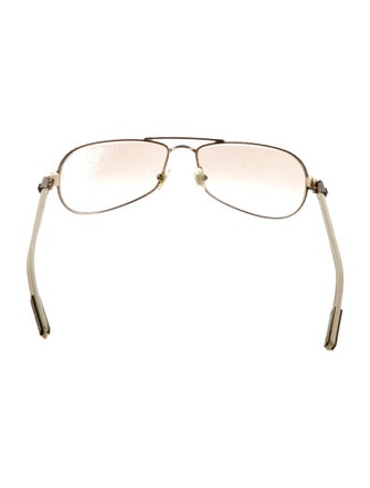 Chrome Hearts Little Red Riot Aviator Sunglasses