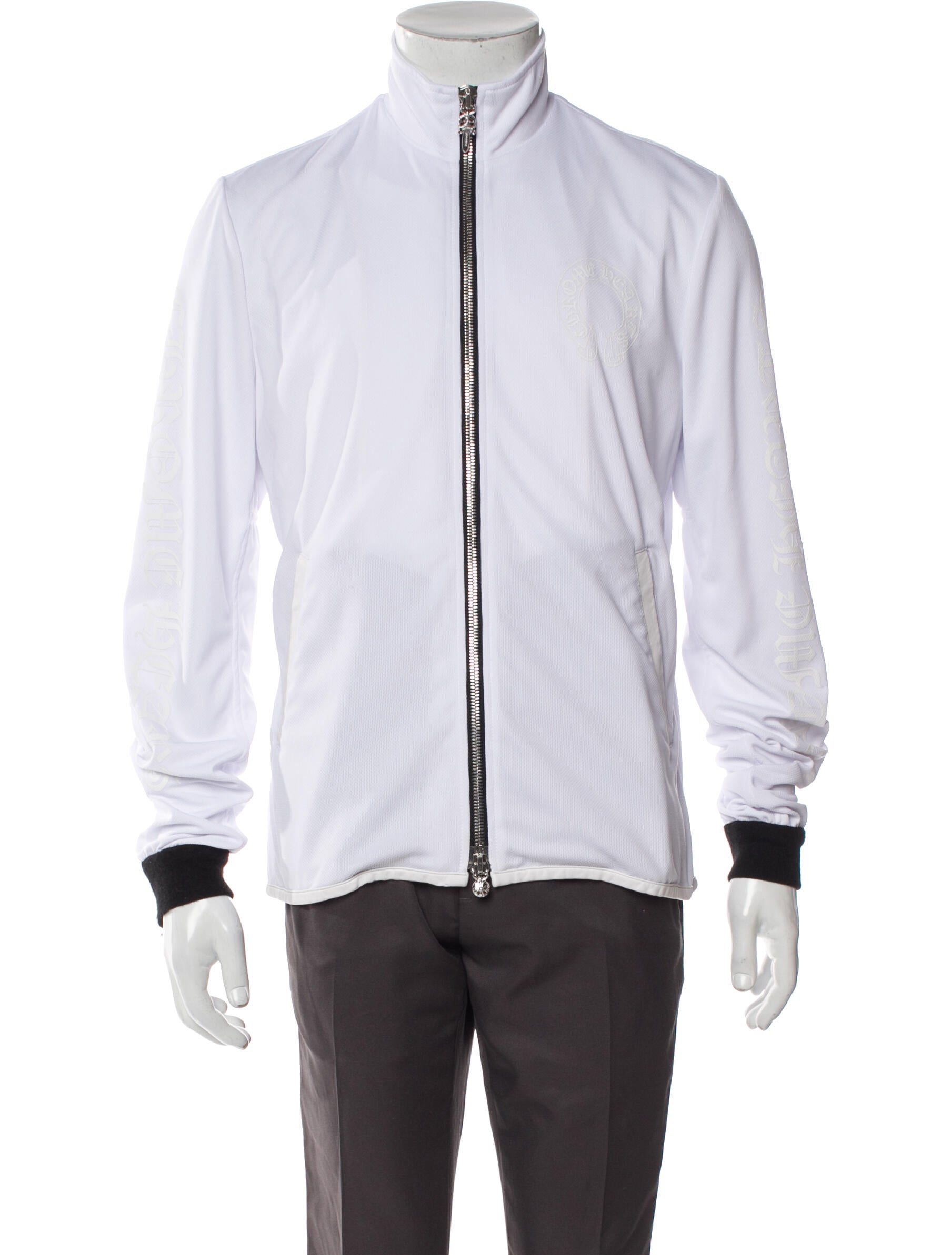 Chrome Hearts Horseshoe Logo Track Bomber Jacket