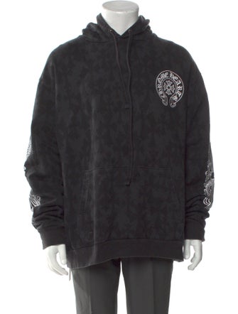 Chrome Hearts All-Over Cross Graphic Print Hoodie