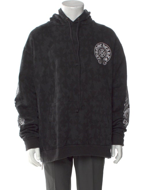 Chrome Hearts All-Over Cross Graphic Print Hoodie