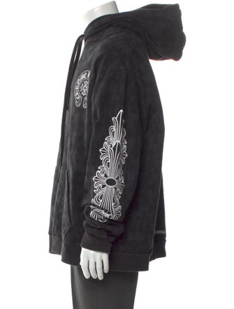 Chrome Hearts All-Over Cross Graphic Print Hoodie