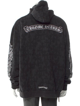 Chrome Hearts All-Over Cross Graphic Print Hoodie