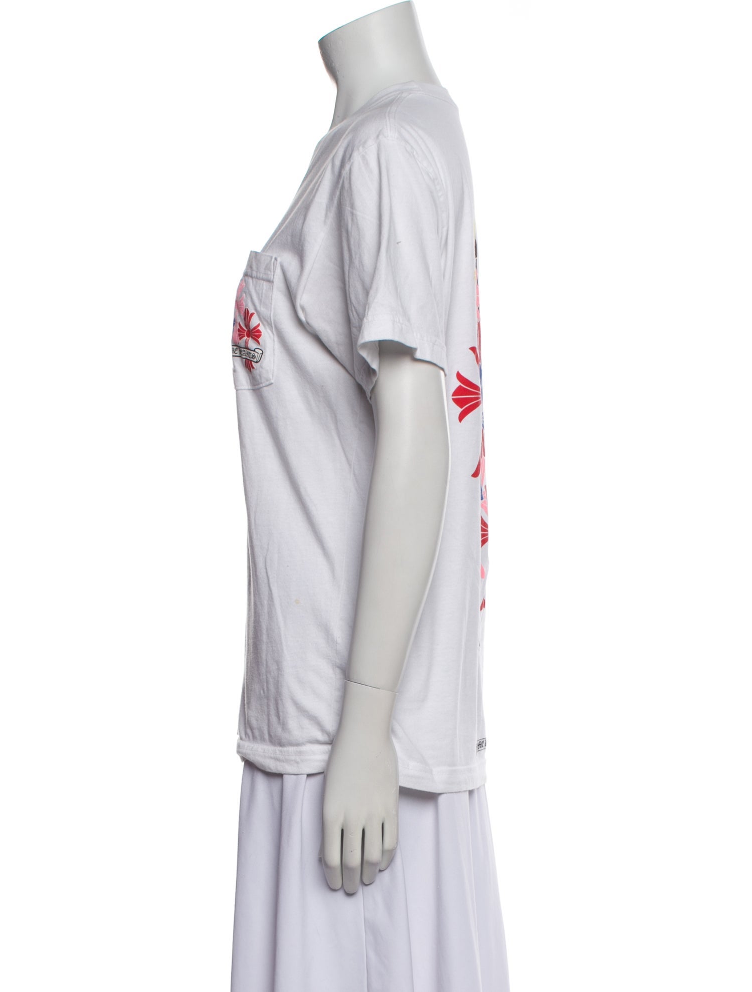 Chrome Hearts Multi Color Cemetery Graphic Print T-Shirt