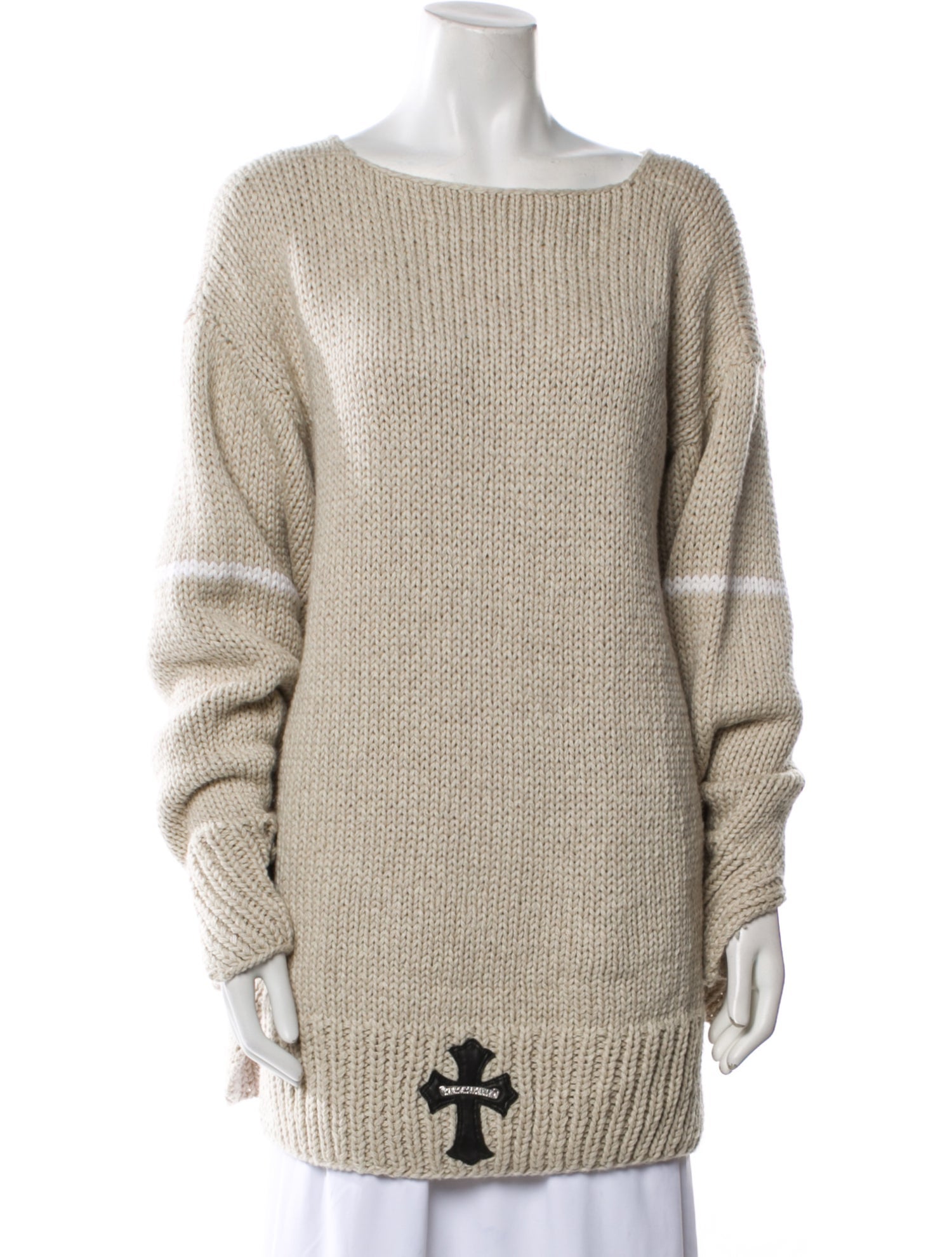 Chrome Hearts Cashmere Bateau Neckline Sweater