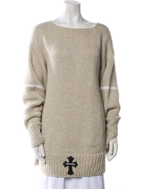 Chrome Hearts Cashmere Bateau Neckline Sweater
