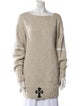 Chrome Hearts Cashmere Bateau Neckline Sweater