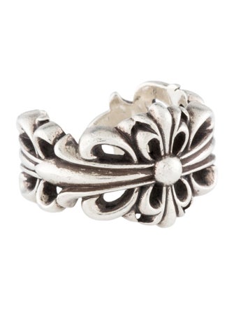 Chrome Hearts Double Floral Cross Ring
