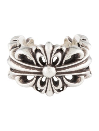 Chrome Hearts Double Floral Cross Ring