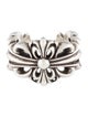 Chrome Hearts Double Floral Cross Ring