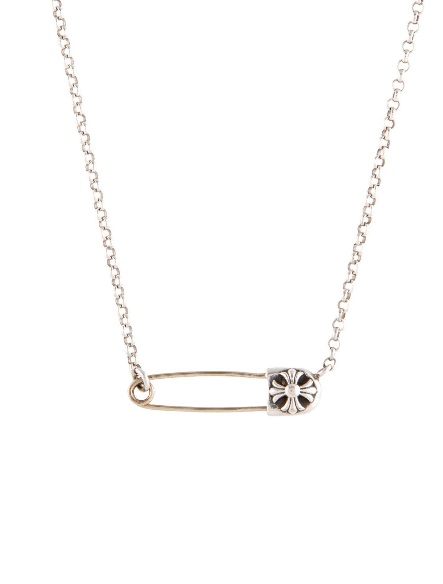 Chrome Hearts Safety Pin Pendant Necklace