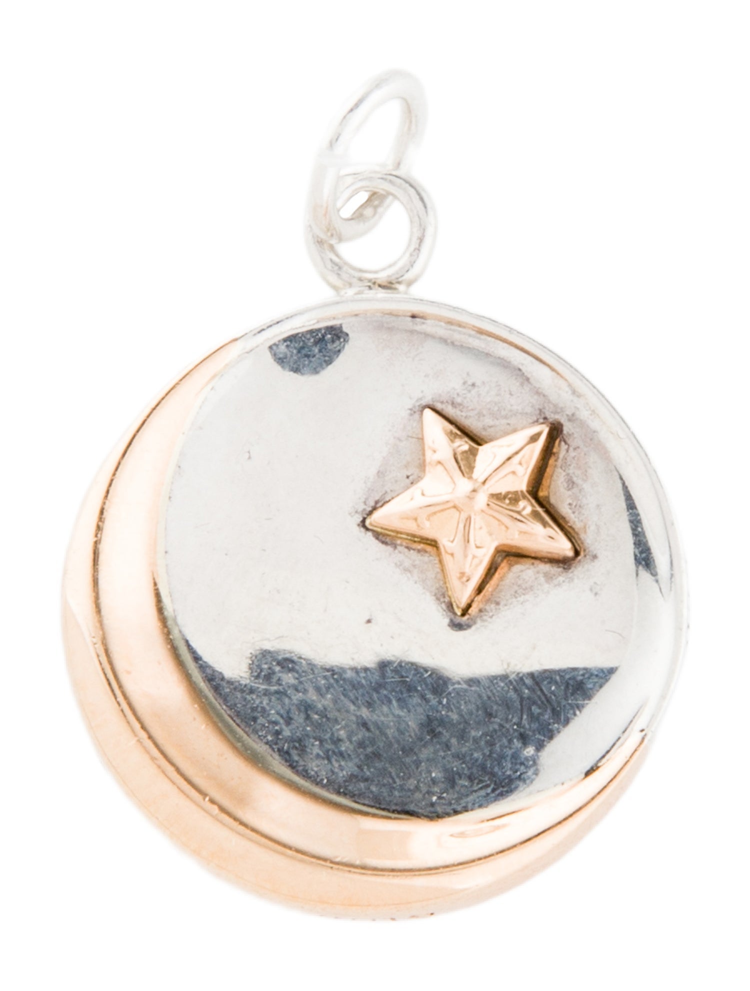 Chrome Hearts Two-Tone Star Crescent Pendant