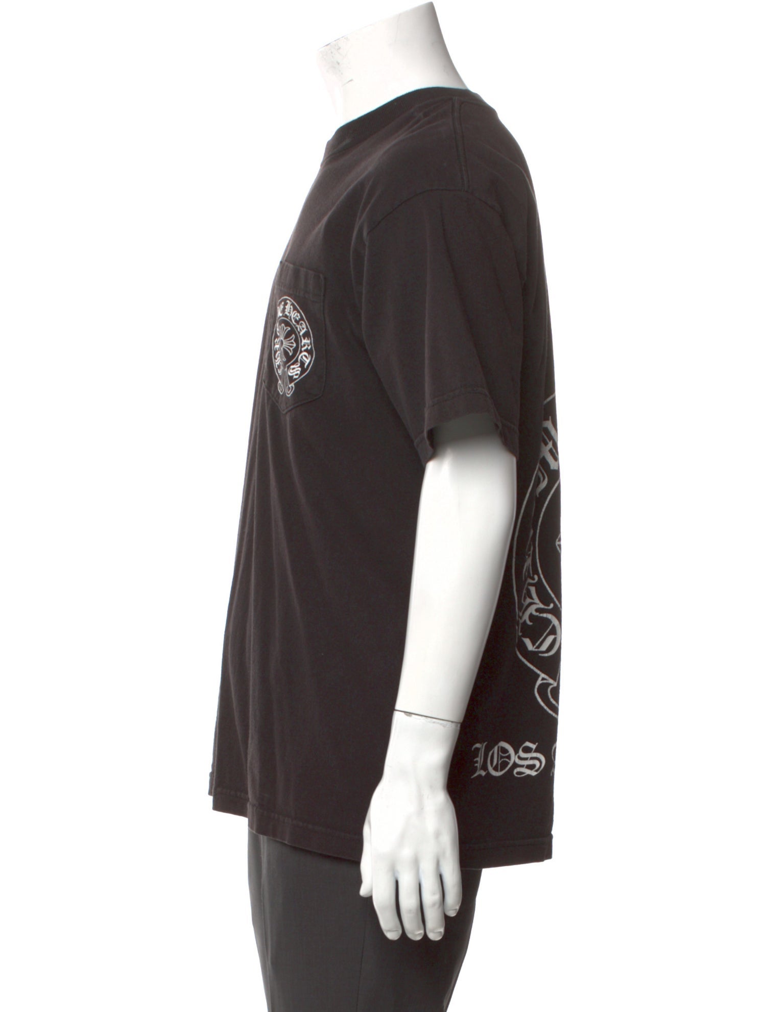 Chrome Hearts Los Angeles Horseshoe Logo Graphic Print T-Shirt