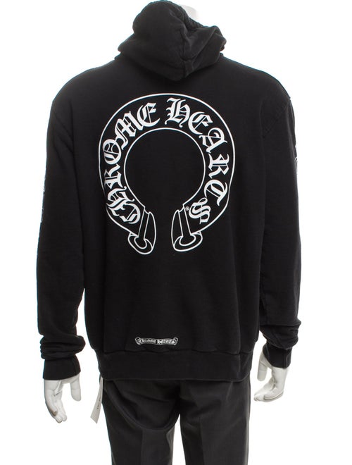 Chrome Hearts Horseshoe Graphic Print Hoodie
