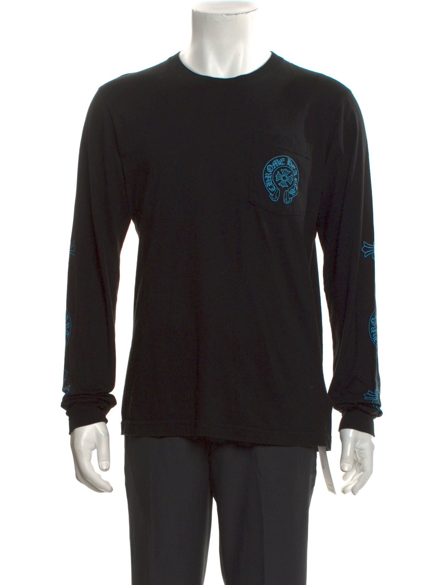 Chrome Hearts Triple Cross Graphic Print T-Shirt