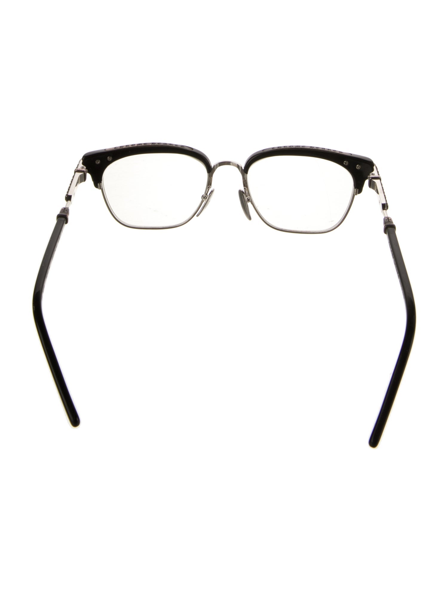 Chrome Hearts Vertical Smile Square Eyeglasses