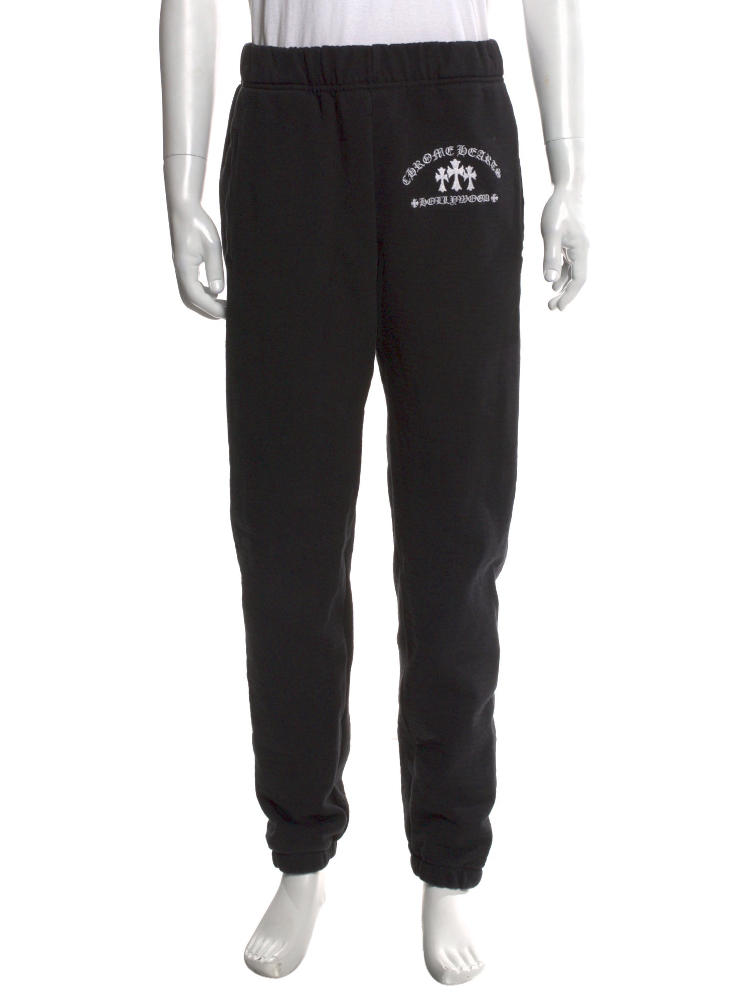 Chrome Hearts Triple Cross Graphic Print Lounge Bottoms