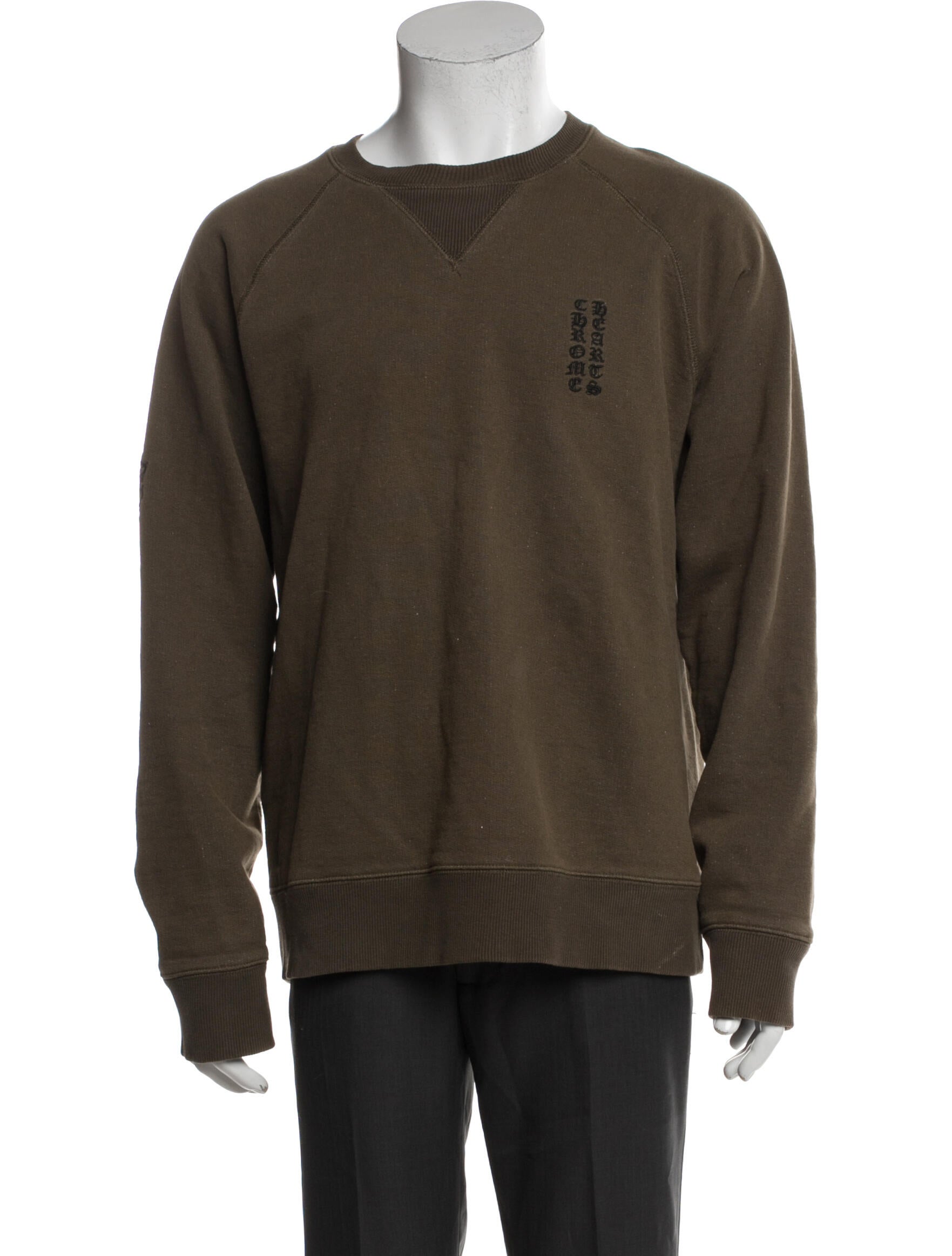 Chrome Hearts Vertical Logo Graphic Print Pullover