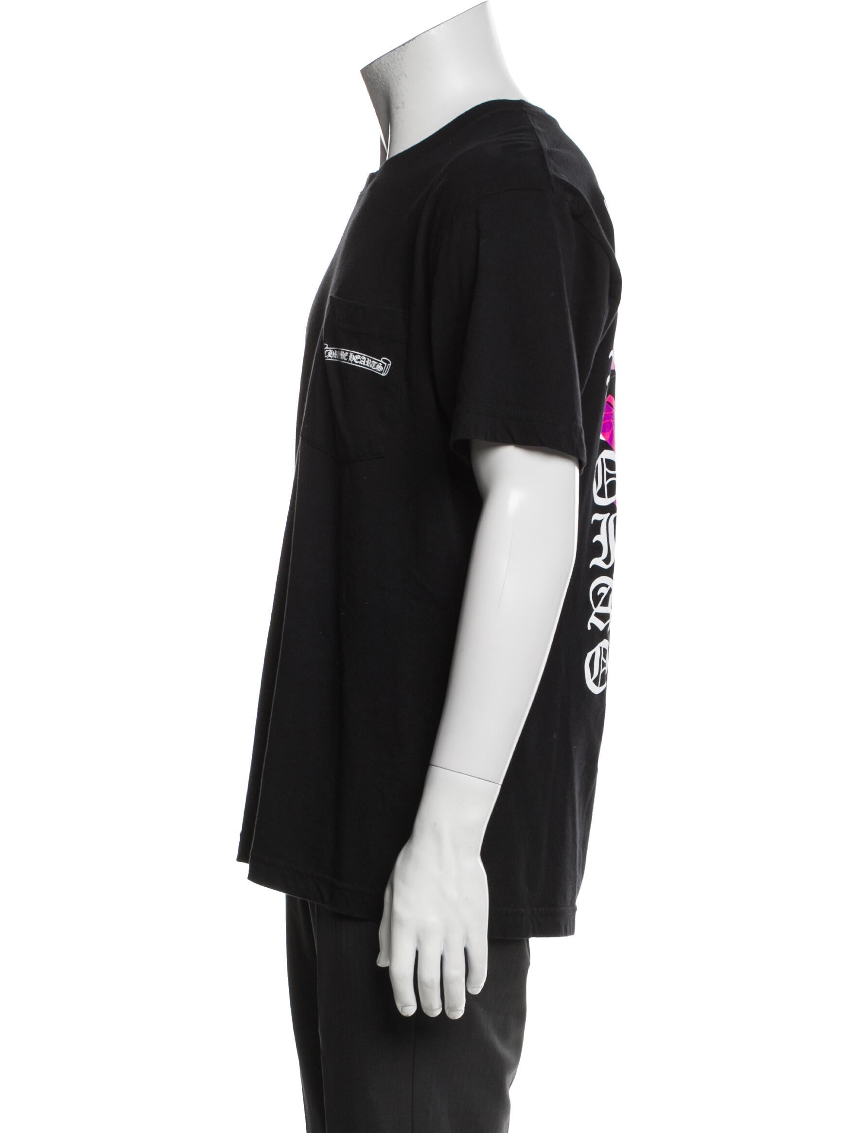 Chrome Hearts Eye Chart Dagger Graphic Print T-Shirt