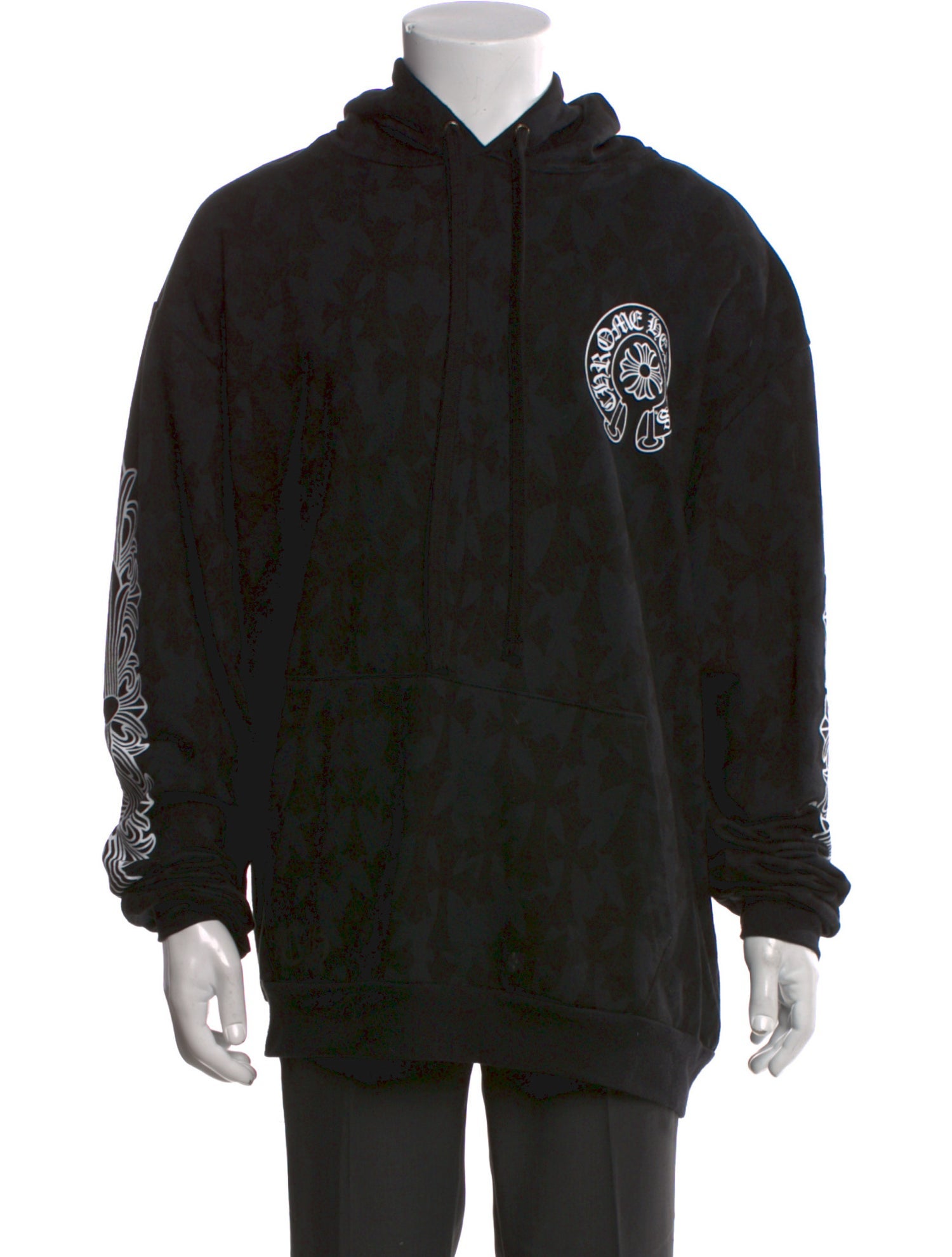 Chrome Hearts Signature Logo Cross Monogram Hoodie