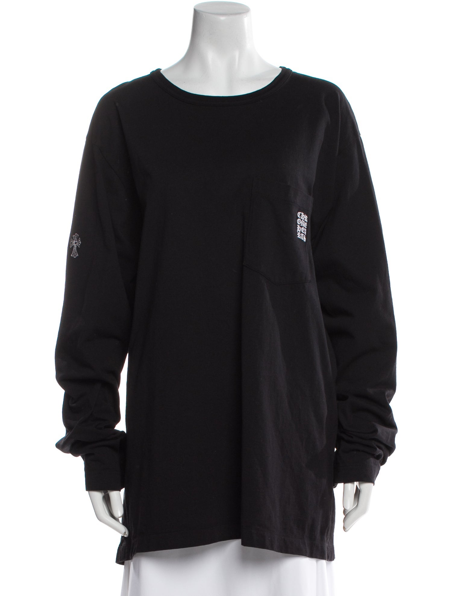 Chrome Hearts Scoop Neck Long Sleeve Sweatshirt