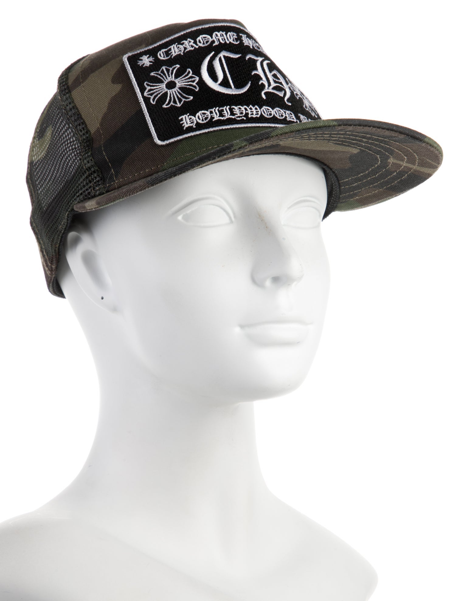 Chrome Hearts Hollywood Camo Trucker Hat