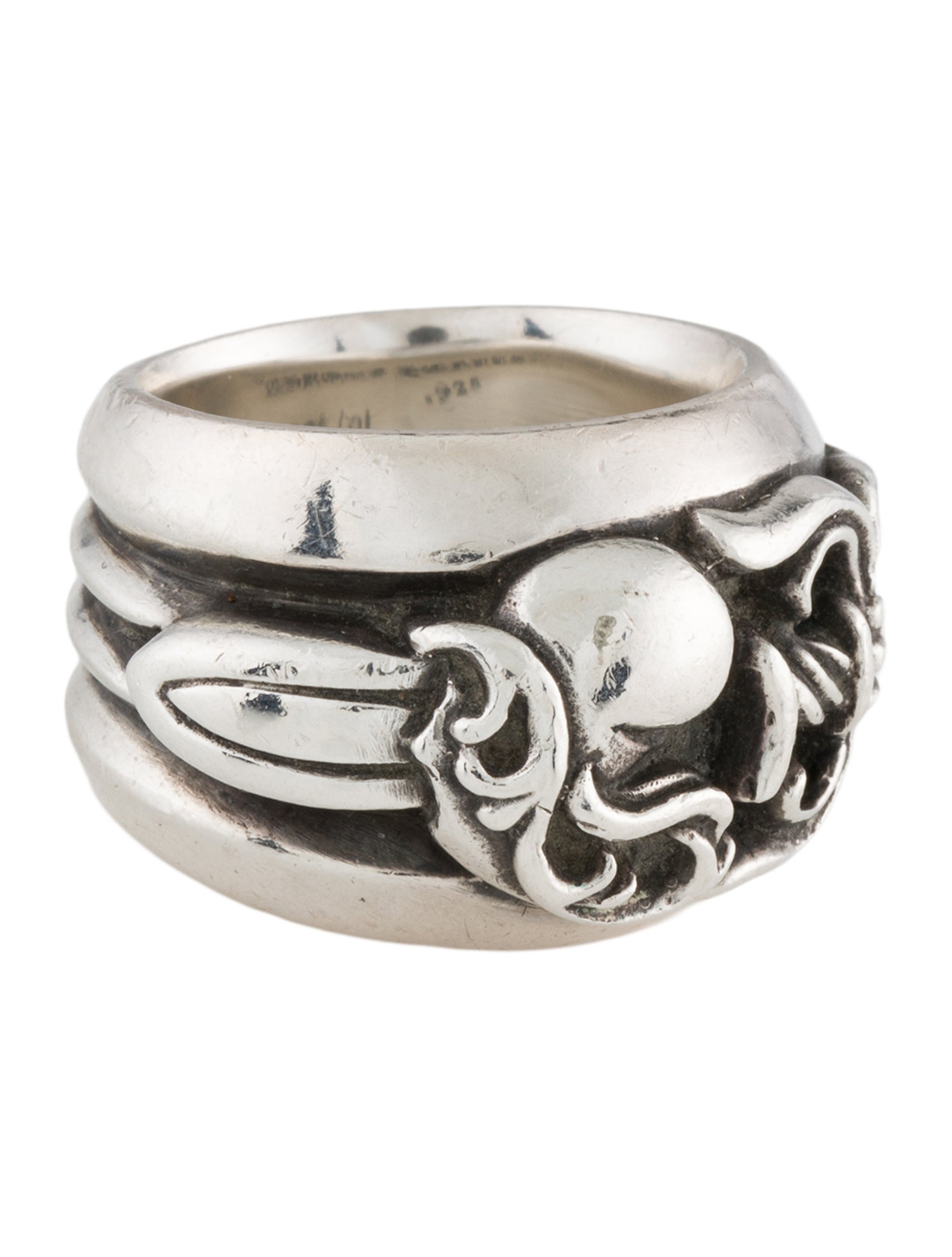 Chrome Hearts Vintage Heart Dagger Ring