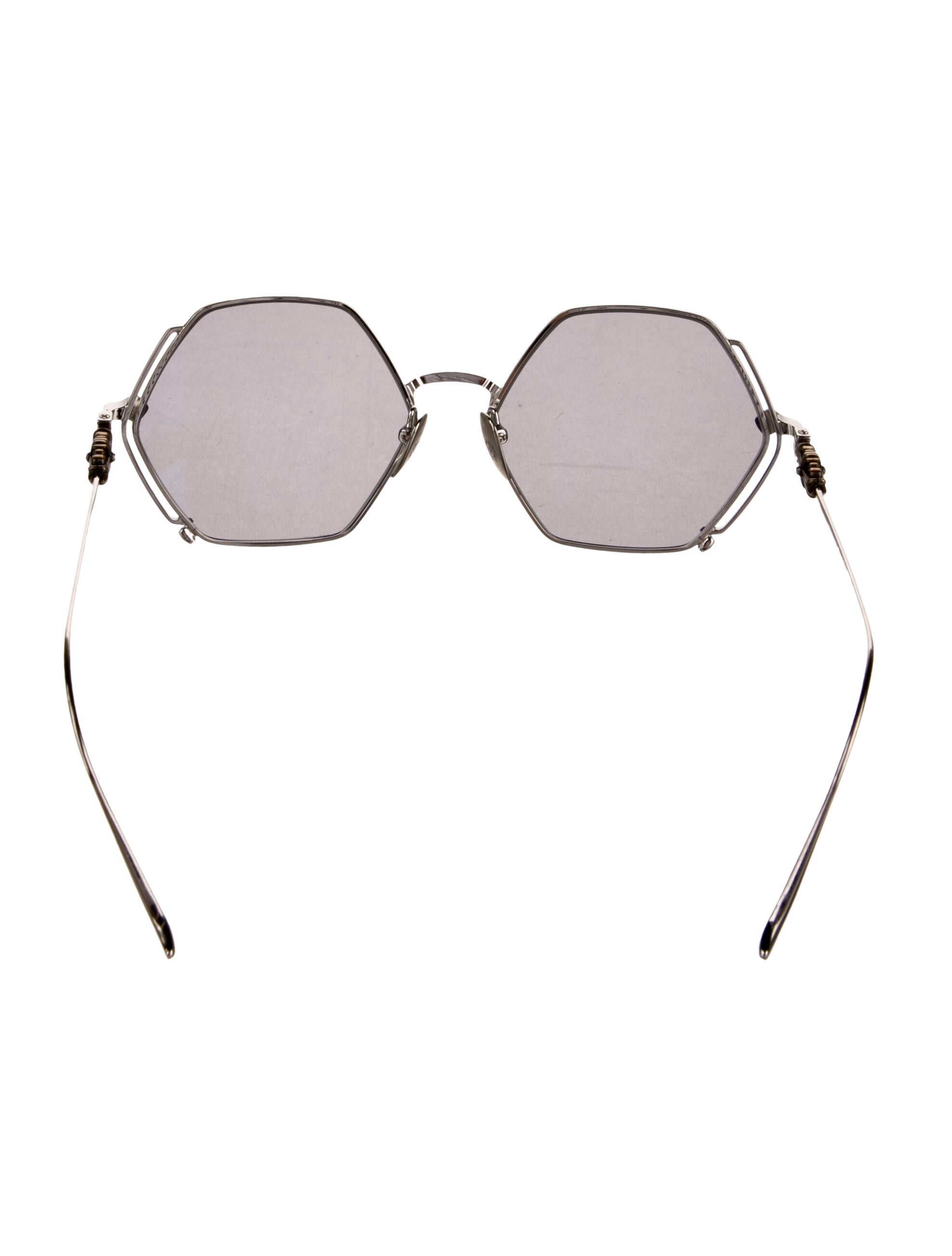 Chrome Hearts Creamed Square Sunglasses
