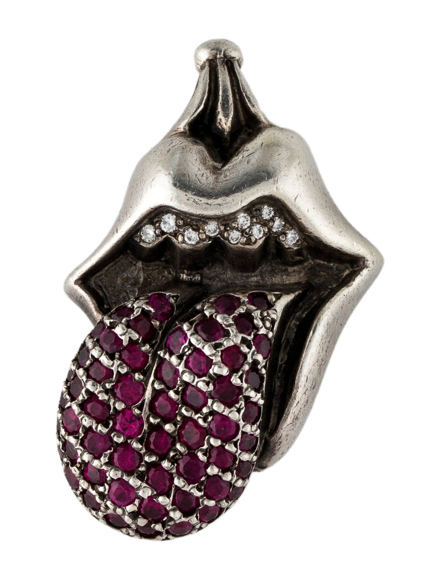 Chrome Hearts x Rolling Stones Ruby & Diamond Pendant