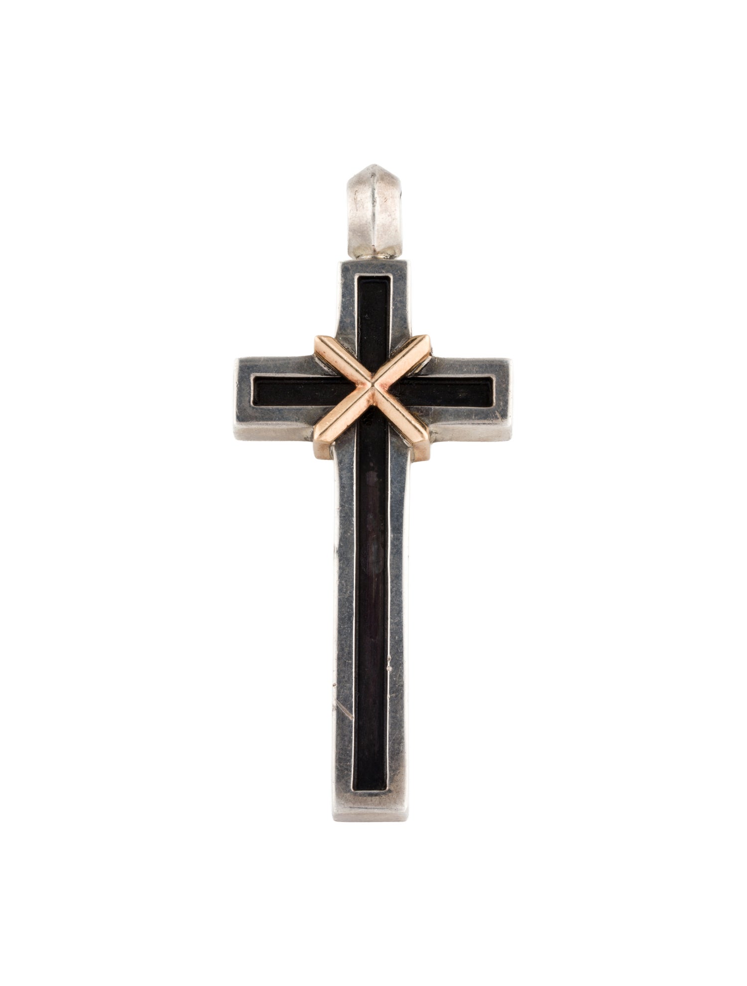Chrome Hearts Two-Tone Large Mapplethorpe Cross Pendant