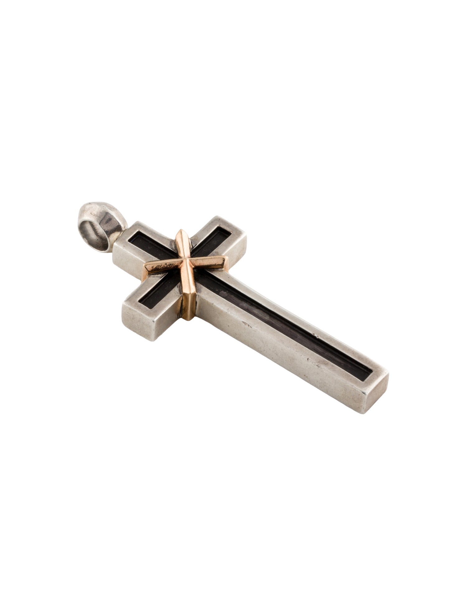 Chrome Hearts Two-Tone Large Mapplethorpe Cross Pendant