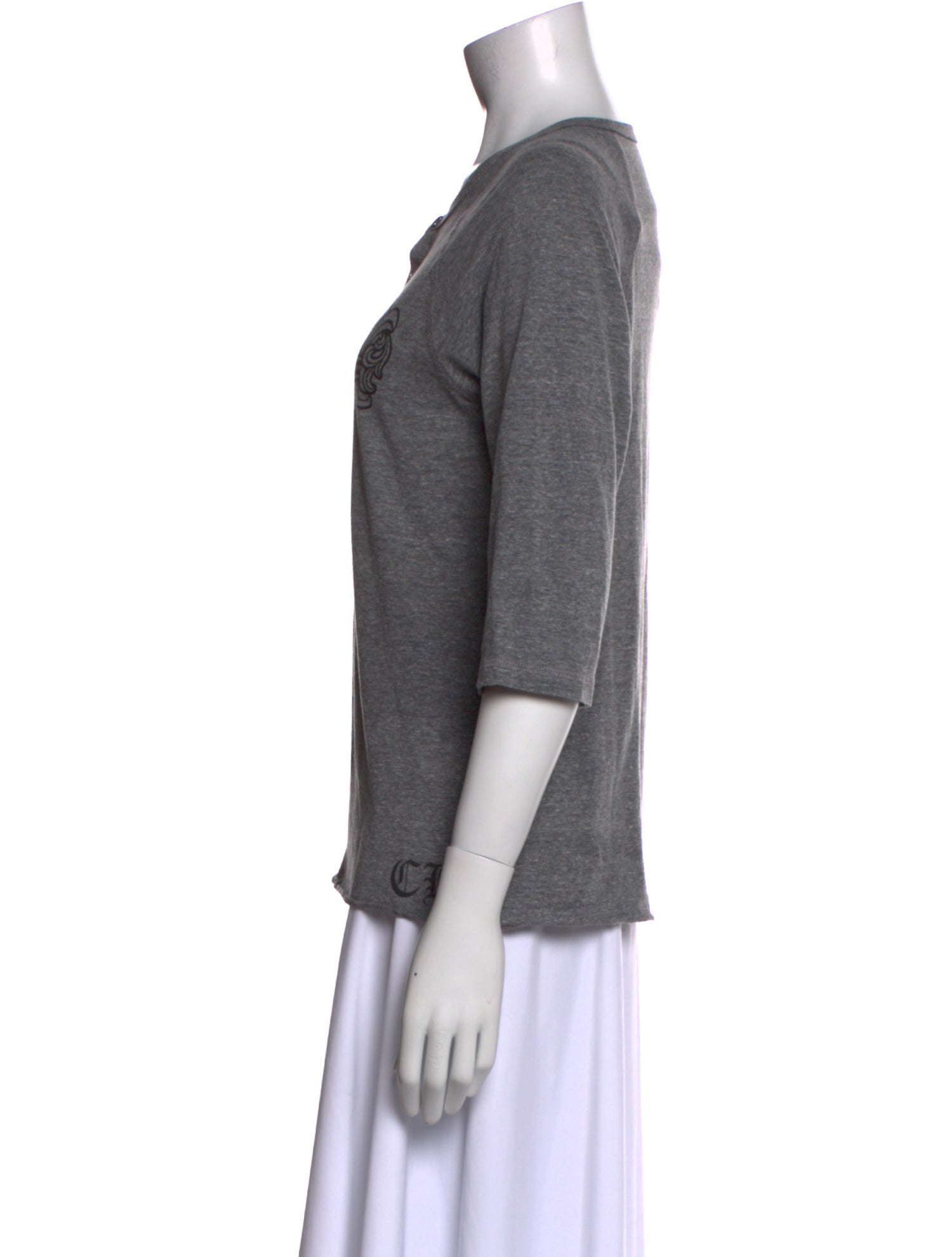 Chrome Hearts Fleur de Lis Crew Neck Henley