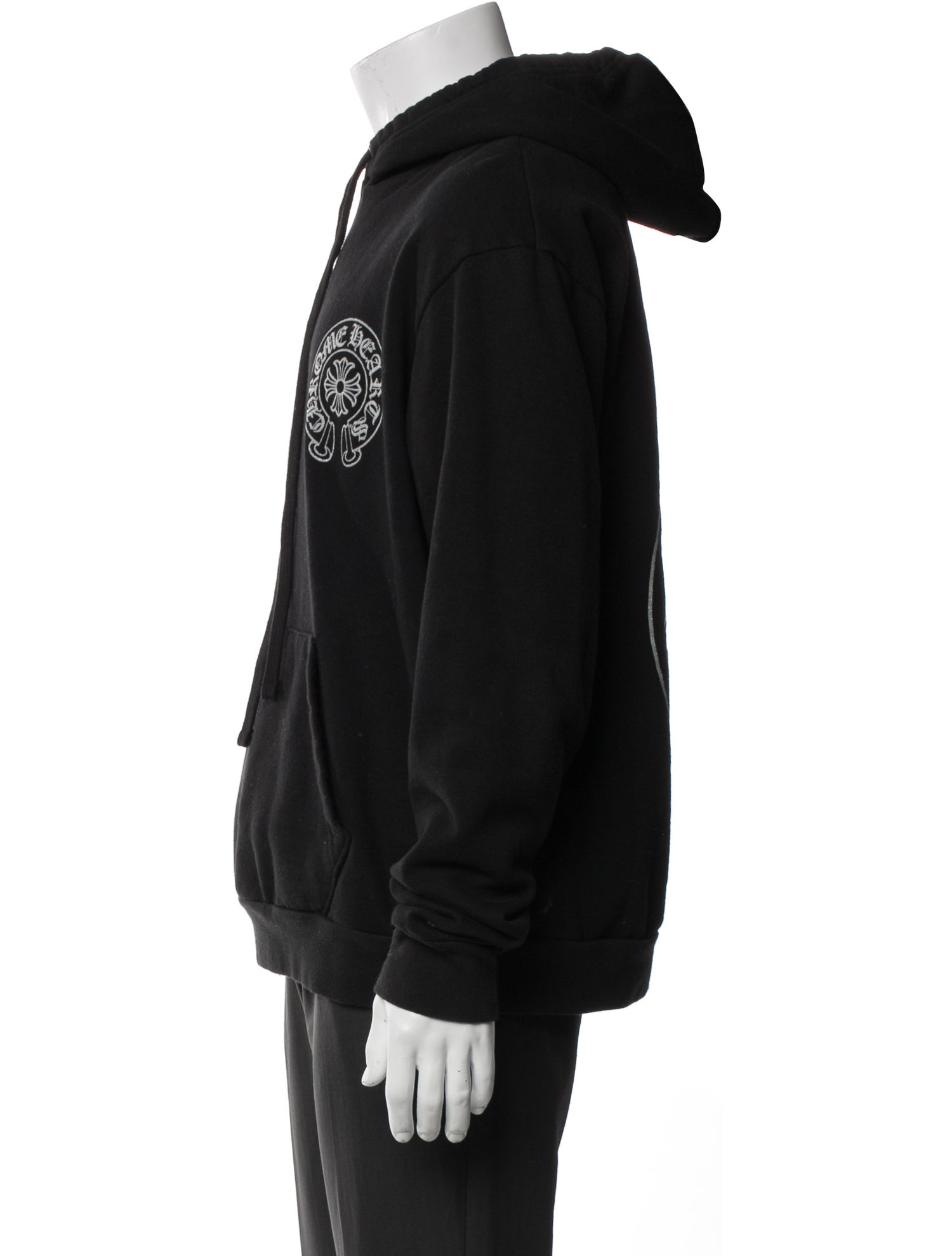 Chrome Hearts Online Exclusive Glitter Graphic Print Hoodie