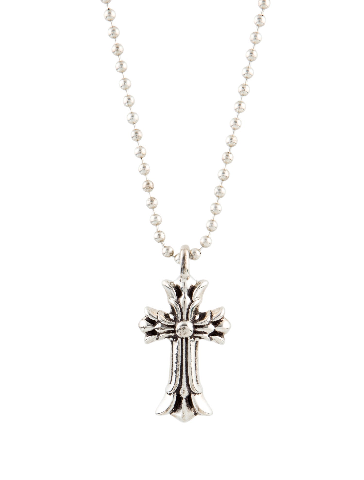 Chrome Hearts Double Cross Pendant Necklace